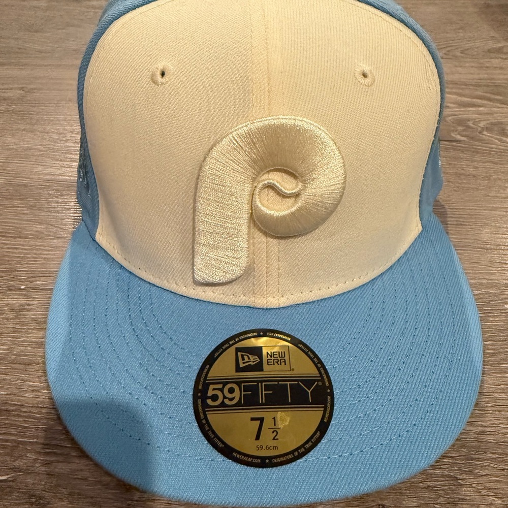 Blue Phillies Fitted World Series Hat